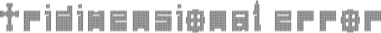 N.E. Tridimensional Error (Pax Pact5) Regular