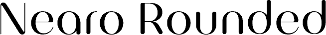 Nearo Rounded Regular font