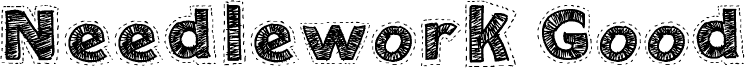 Needlework Font Needlework Good Italic font | Fonts2u.com