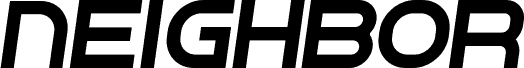 Podgląd czcionki Neighbor Light Italic