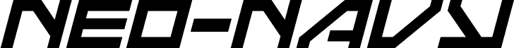 Neo-Navy Bold Italic