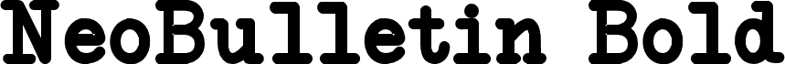 NeoBulletin Bold