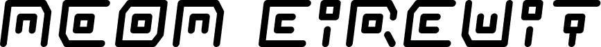 Podgląd czcionki Neon Circuit Semi-Italic