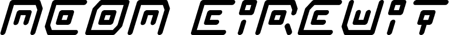 Podgląd czcionki Neon Circuit Super-Italic