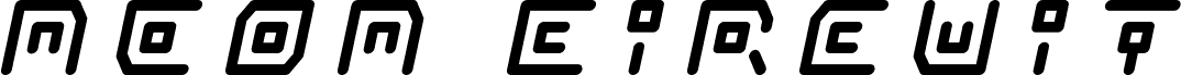 Podgląd czcionki Neon Circuit Title Italic