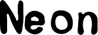 Preview of the Neon font