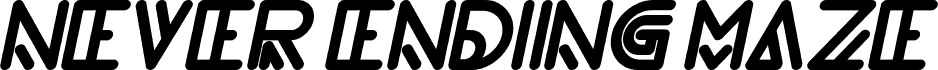 NEVER ENDING MAZE Bold Italic