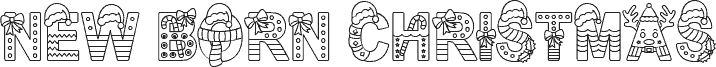 New Born Christmas font