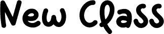 New Class шрифт