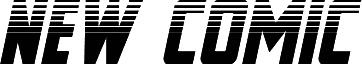 Náhled písma New Comic Title Halftone Italic