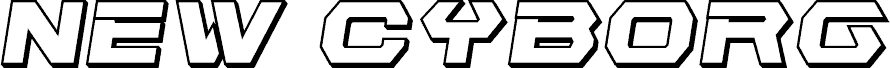 Vorschau der Schriftart New Cyborg 3D Semi-Italic