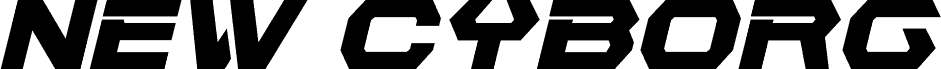 Vorschau der Schriftart New Cyborg Italic