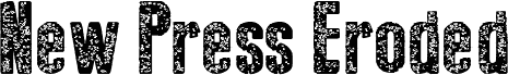 New Press Eroded Bold