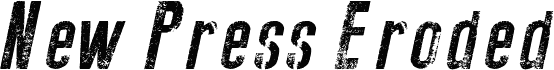 New Press Eroded Italic