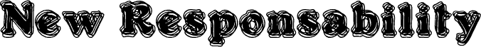 New Responsability 字体