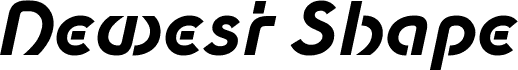 Newest Shape Bold Oblique