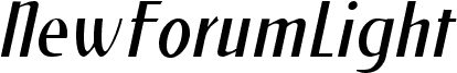 NewForumLight Italic