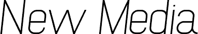 NewMedia Regular Italic