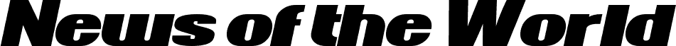 News of the World Wide Italic
