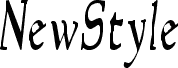 Náhled písma NewStyleCondensed Italic