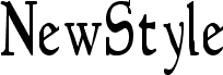 Náhled písma NewStyleCondensed