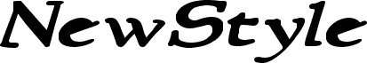 Náhled písma NewStyleWide Bold Italic