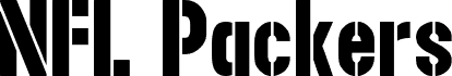 Preview of the NFL Packers font