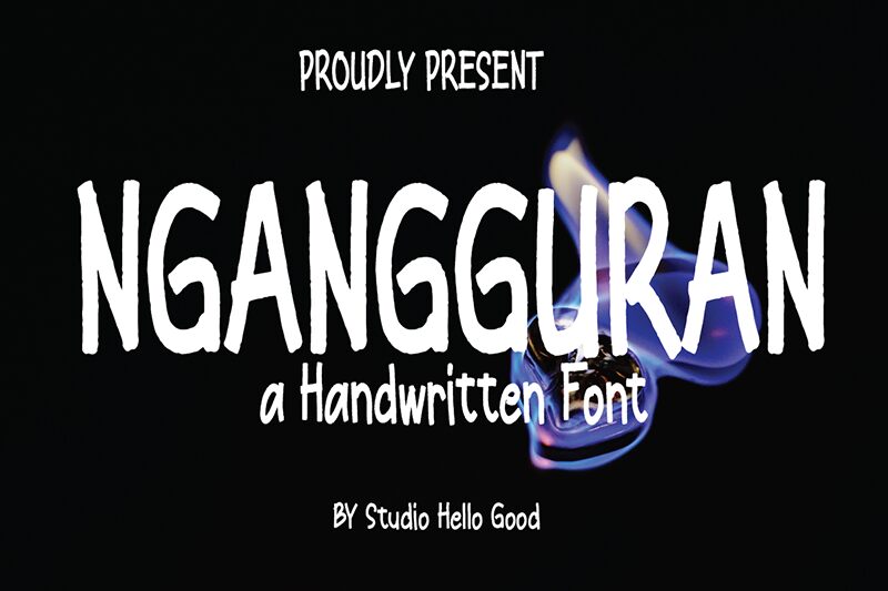 Ngangguran Schriftart