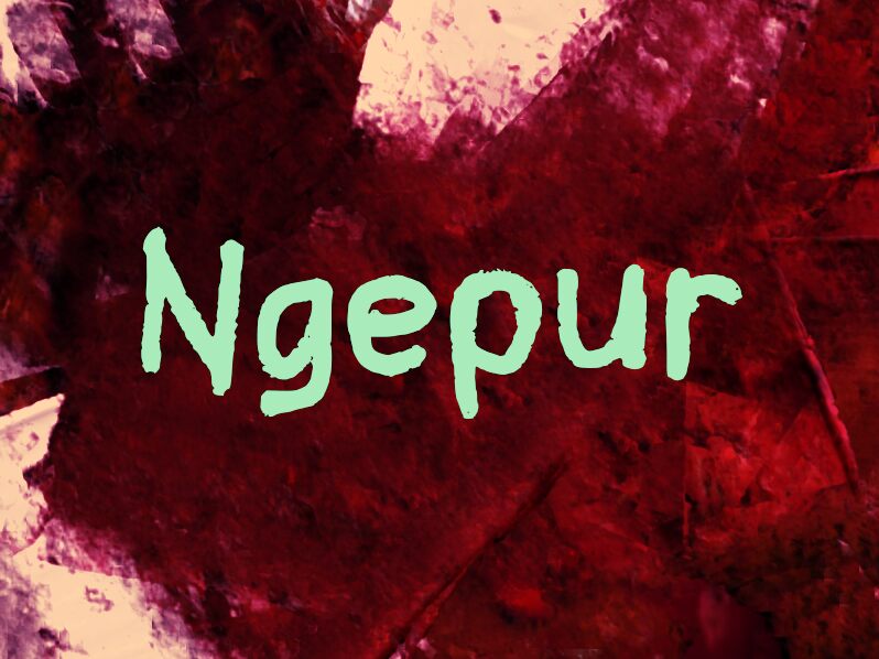 Ngepur font presentation and specimen