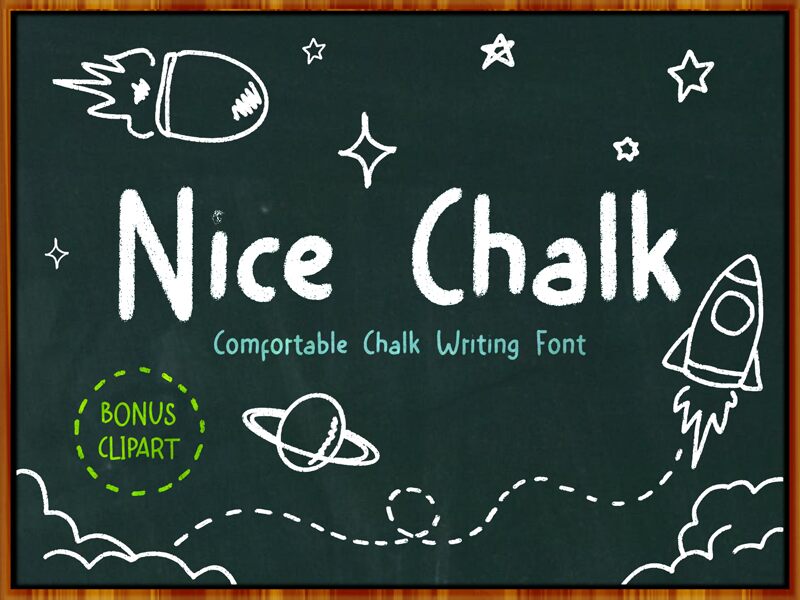 Nice Chalk Schriftart