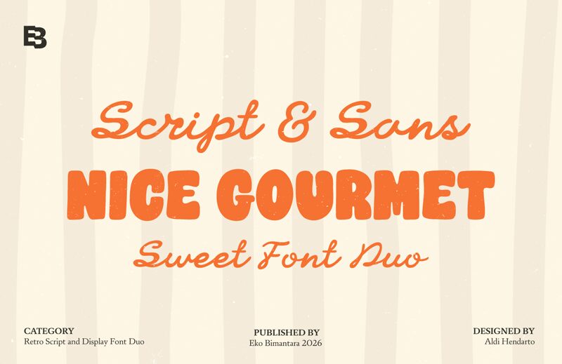 Nice Gourmet Trial Script — Schriftpräsentation