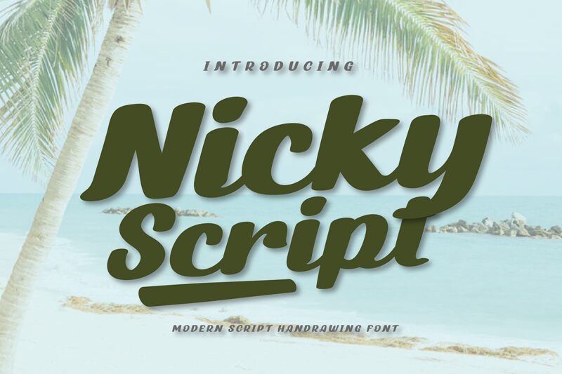 Nicky Script Schriftart
