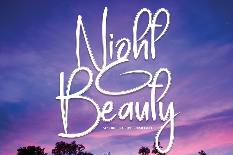 Night Beauty Druh písma