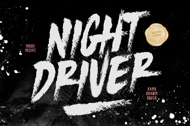Night Driver Czcionka