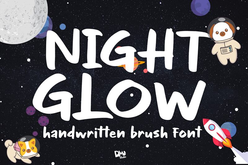 Night Glow Schriftart