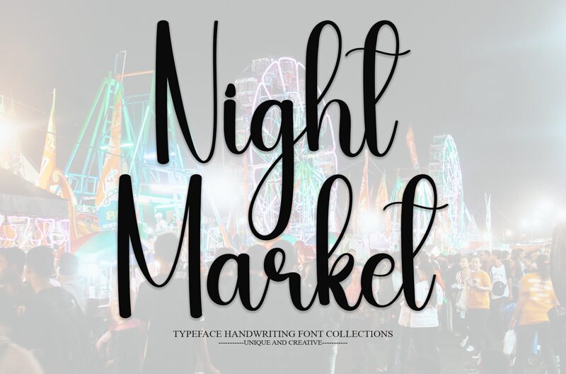 Night Market Druh písma