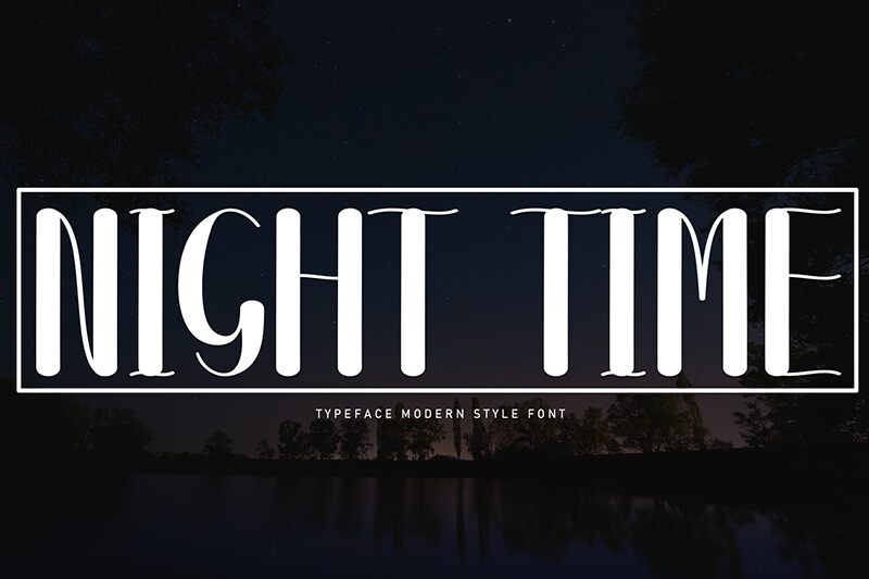 Night Time 字体