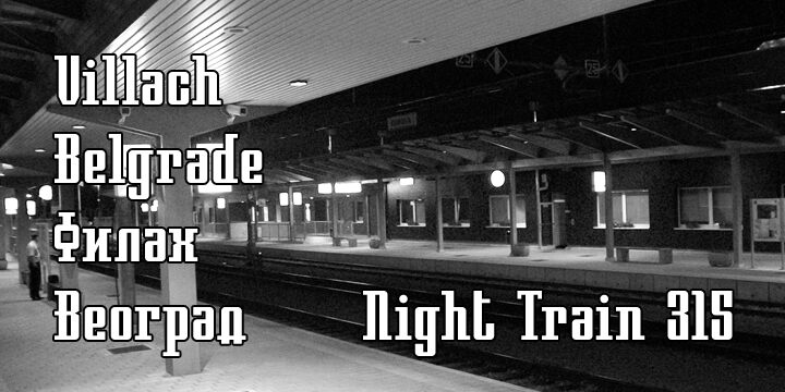 Night Train 315 Schriftart