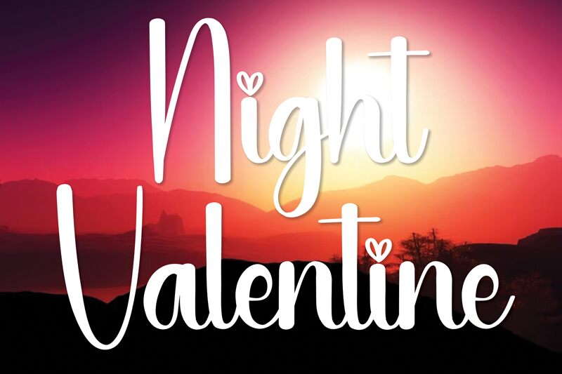 Night Valentine Шрифт
