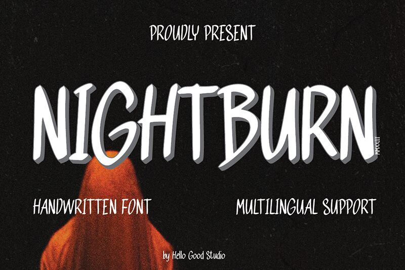 NIGHTBURN Schriftart