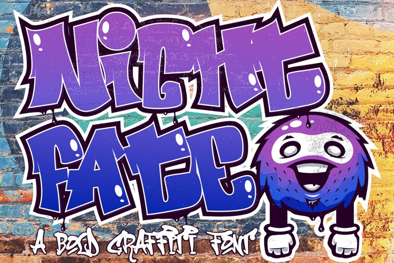 Nightfate Graffiti Czcionka