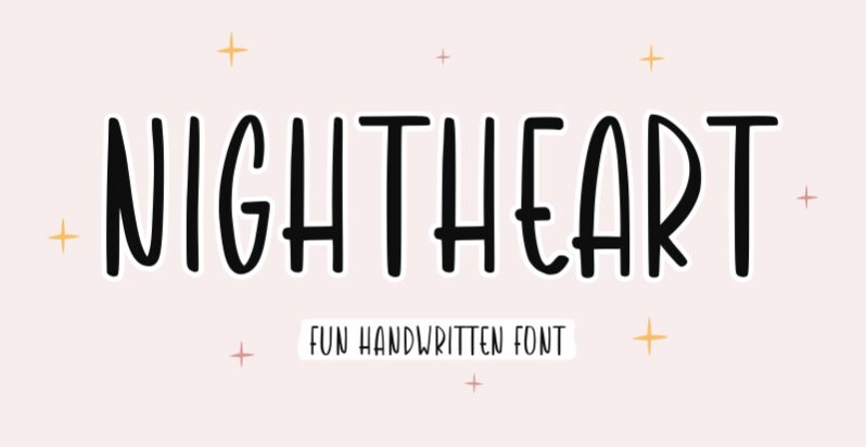 Nightheart Шрифт