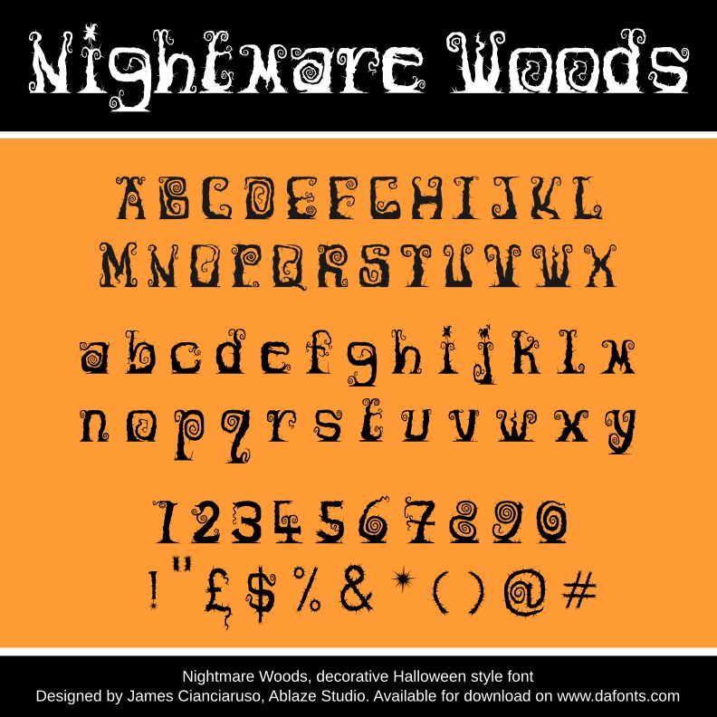 Nightmare Woods Font