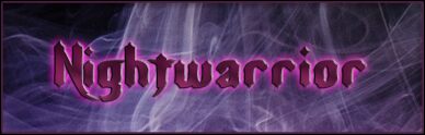 Nightwarrior Schriftart