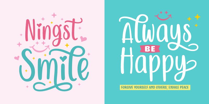 Ningst Smile Schriftart