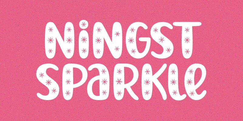 Ningst Sparkle Schriftart