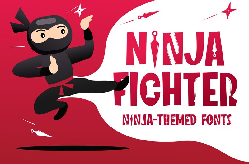 NINJA FIGHTER Schriftart
