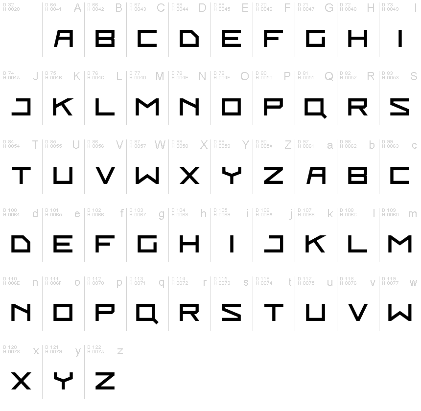 NINJA font | Fonts2u.com