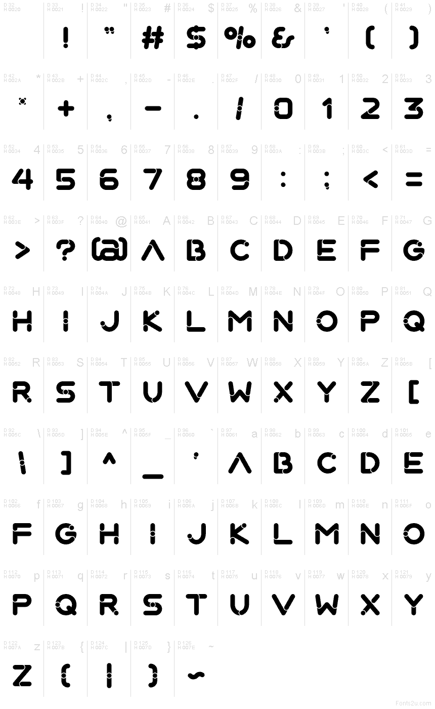 Latin de base - Table de caractères