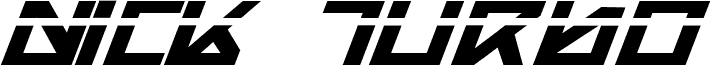 Nick Turbo Bold Expanded ItLas